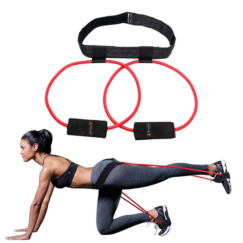 Fitness Women Booty Butt Band Resistance Bands Adjustable Waist Belt Pedal Exerciser for Glutes Muscle Workout Free Bag Hot Sale