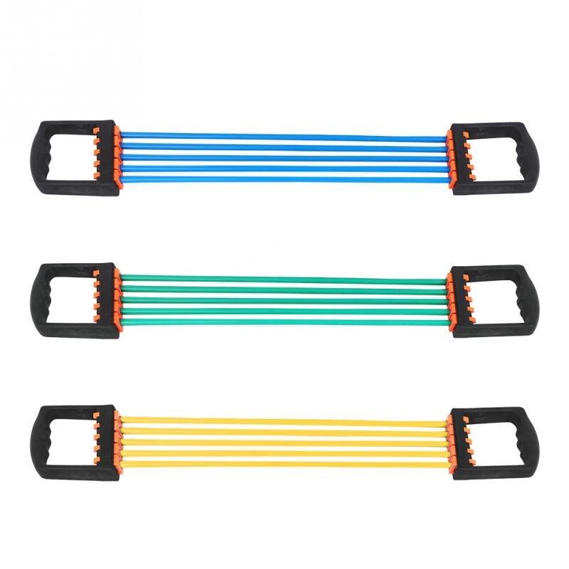 Rubber String Chest Expander Developer Fitness Exercise Sports Pull Rope Resistance Bands Arm Chest Muscle Training Equipment