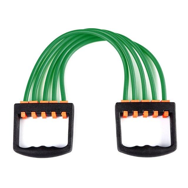 Portable Indoor Chest Expander Puller Adjustable Resistance Band Exercise Fitness Resistance Cable Rope Tube Chest Exerciser
