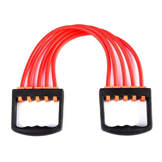 Portable Indoor Chest Expander Puller Adjustable Resistance Band Exercise Fitness Resistance Cable Rope Tube Chest Exerciser