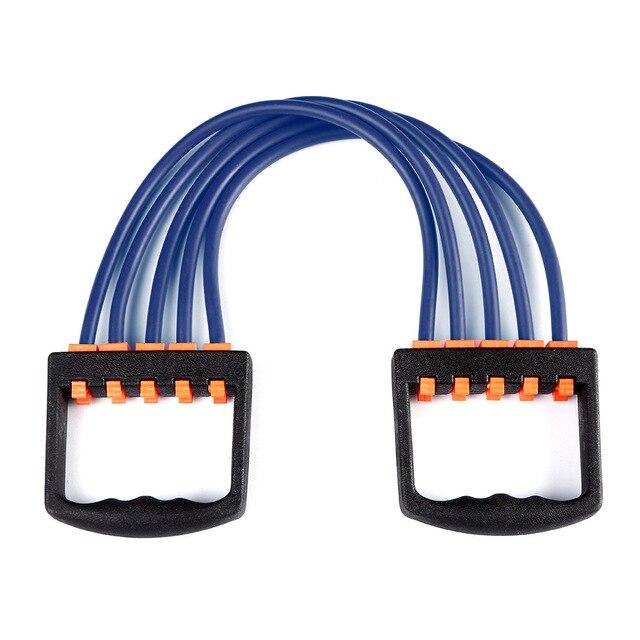 Portable Indoor Chest Expander Puller Adjustable Resistance Band Exercise Fitness Resistance Cable Rope Tube Chest Exerciser