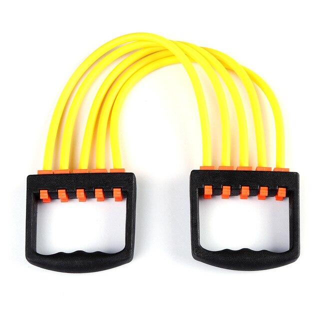 Portable Indoor Chest Expander Puller Adjustable Resistance Band Exercise Fitness Resistance Cable Rope Tube Chest Exerciser
