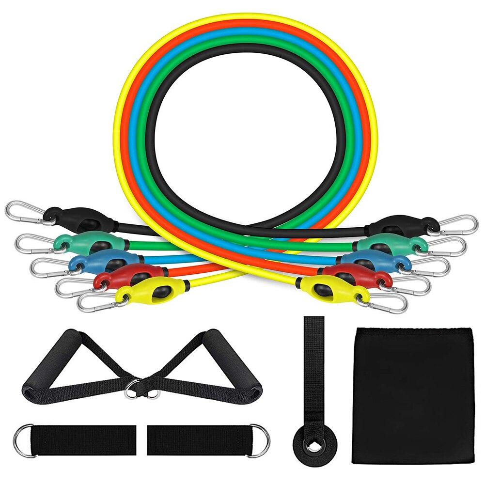 Resistance Bands Set Workout Bands with Door Anchor Handles and Ankle Upgraded TPE Straps For Resistance Training