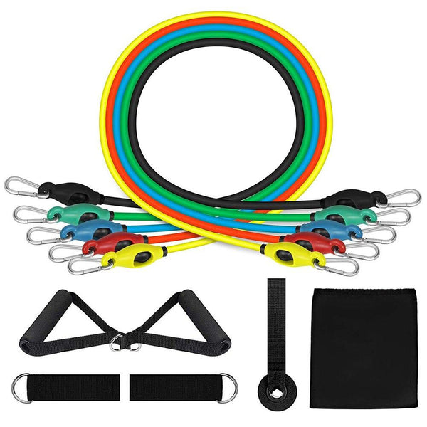 Resistance Bands Set Workout Bands with Door Anchor Handles and Ankle Upgraded TPE Straps For Resistance Training