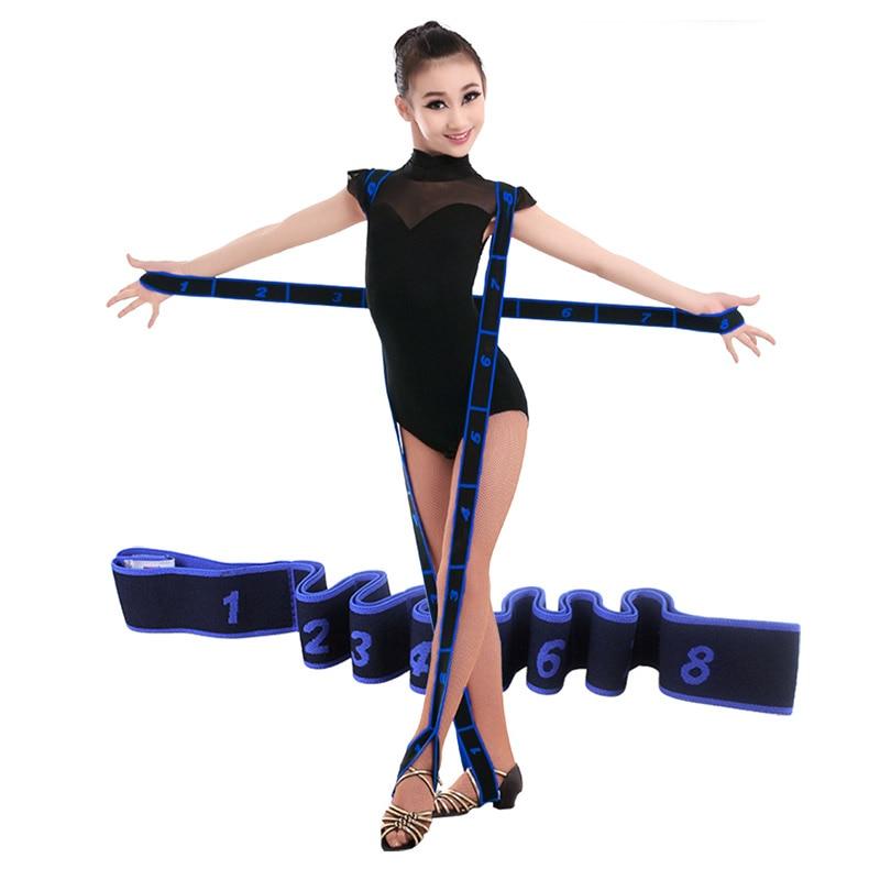 80cm Gymnastics Latin Training Bands Pilates Kids Yoga Stretch Resistance Bands Fitness Elastic Exercise Pull Rope Children