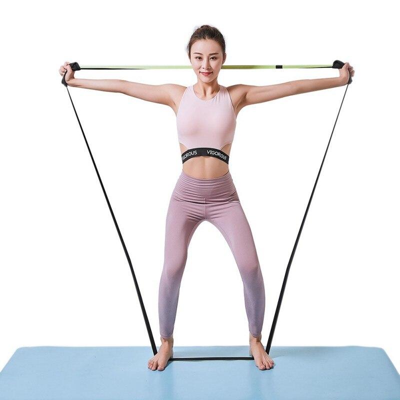 Fitness Yoga Resistance Band Kit With Handles Leg Stretching Belt For Deep Squat Training Pull Strap Belts