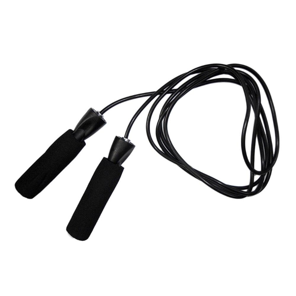 2.5M Black Aerobic Exercise Skipping Rope Adjustable Crossfit Fitness Bearing Speed Skip Rope Boxing Lose Weight Jump Rope