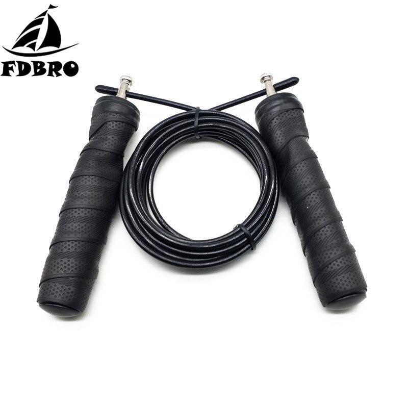 FDBRO Jump Rope Skip Speed Weighted Jump Ropes with Extra Speed Cable Ball Bearings Anti-Slip Handle for Double Unders Crossfit