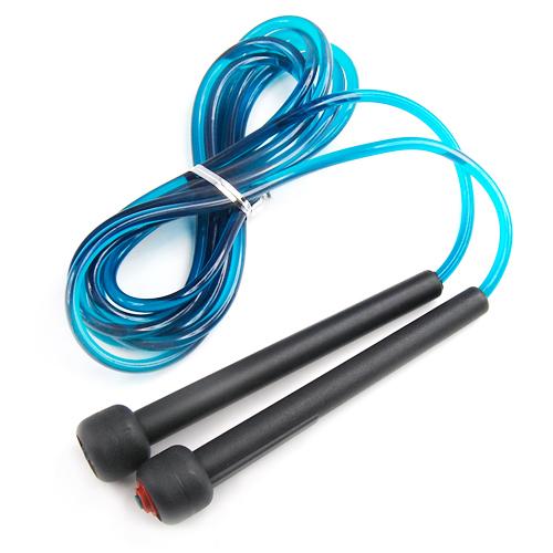 Crystal Blue Plastic Skipping Rope Jump Speed Exercise Rope Fitness Weight Loss