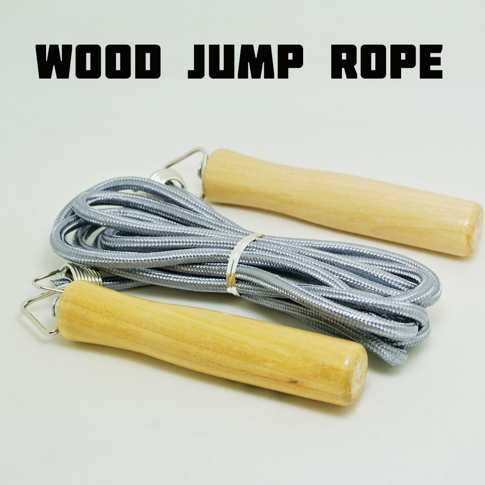 Speed Skipping WOOD Jump Rope Adjutable For Gym Lose Weight Exercise