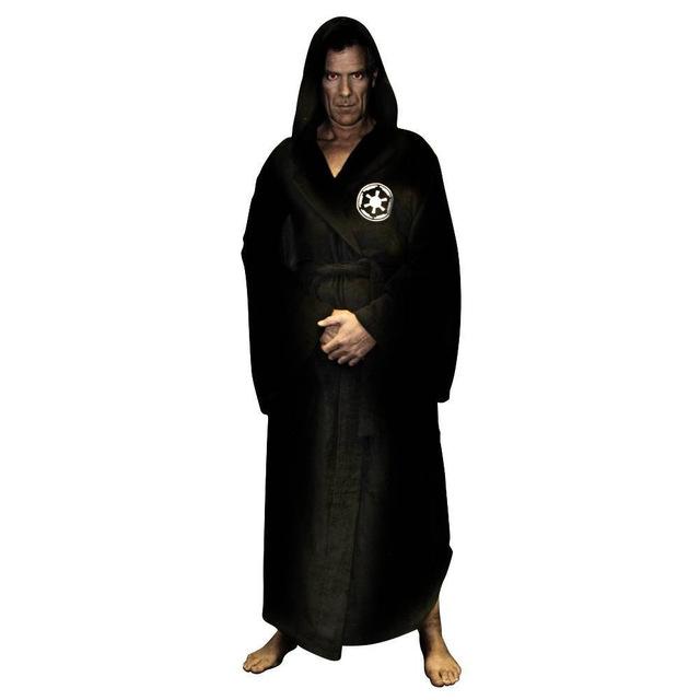 Fetoo Flannel Robe Male With Hooded Thick Star Wars Dressing Gown Jedi Empire Men's Bathrobe Winter Long Robe Mens Bath Robe