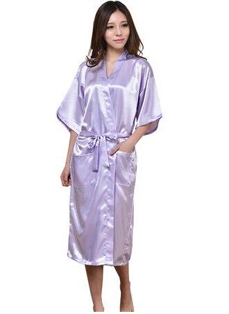 High Quality Black Women Silk Rayon Robe Sexy Long Lingerie Sleepwear Kimono Yukata Nightgown Plus Size S M L XL XXL XXXL A-050
