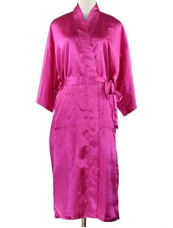 High Quality Black Women Silk Rayon Robe Sexy Long Lingerie Sleepwear Kimono Yukata Nightgown Plus Size S M L XL XXL XXXL A-050