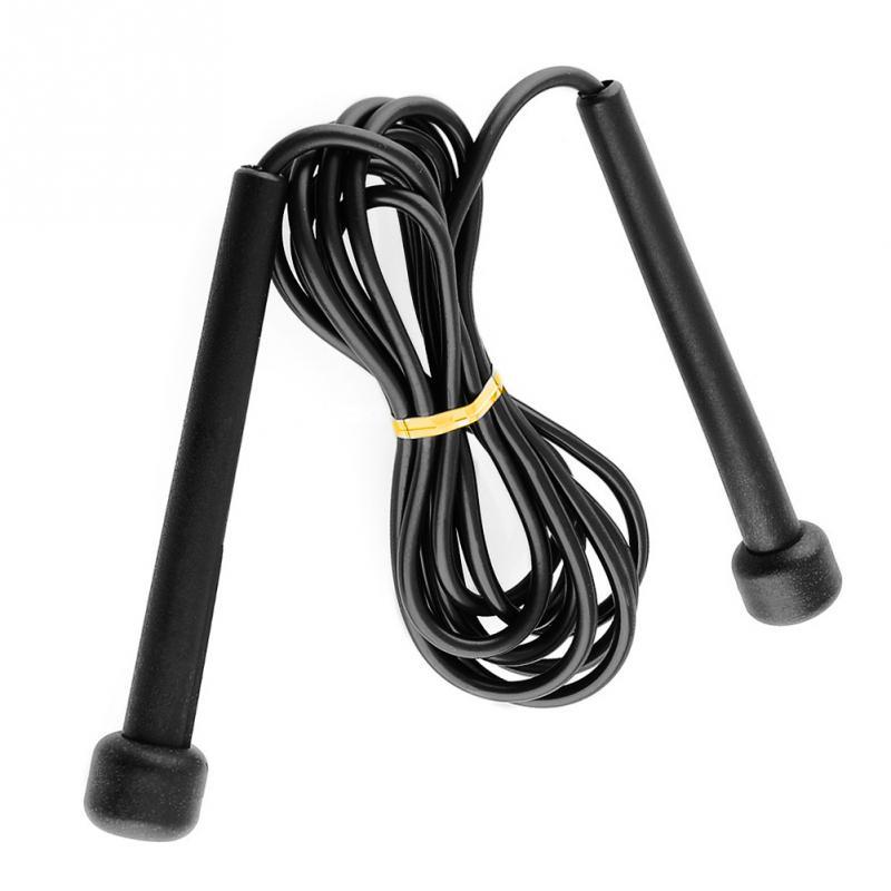 2.6M Black Skipping Jump Speed Rope For Training Sports Workout Exercise Fitness Boxing Lose Weight Calorie