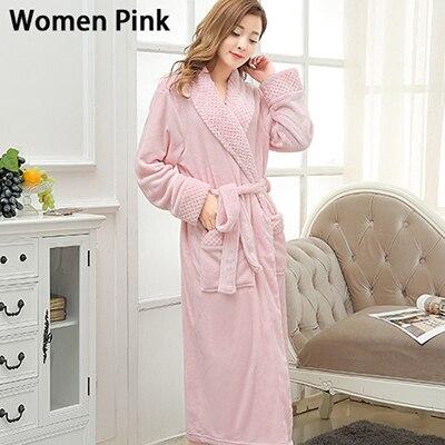 New Style Lovers Silk Soft Flannel Long Kimono Bath Robe Men Waffle Winter Bathrobe Mens Robes Dressing Gown Nightgowns for Male