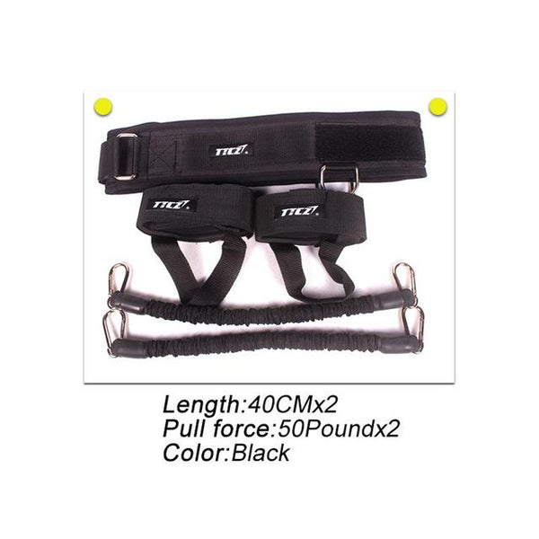 TTCZ Fitness Bounce Trainer Rope Resistance Band Basketball Tennis Running Jump Leg Strength Agility Training Strap equipment