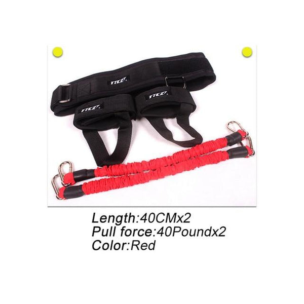 TTCZ Fitness Bounce Trainer Rope Resistance Band Basketball Tennis Running Jump Leg Strength Agility Training Strap equipment