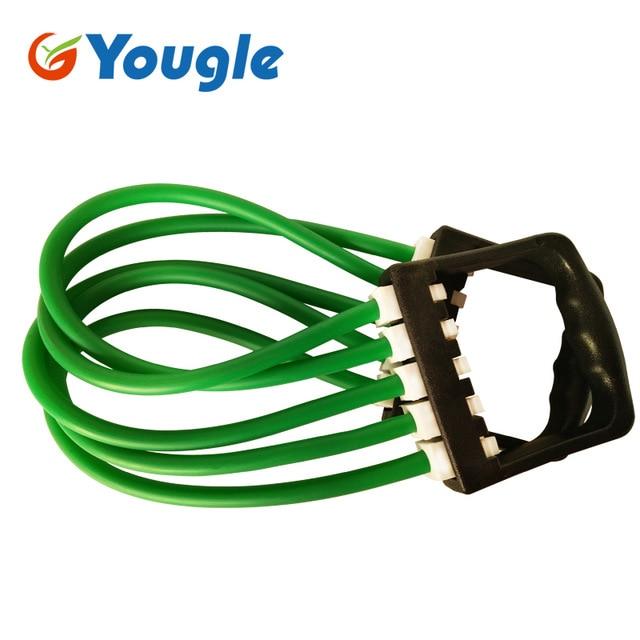 YOUGLE Removable Indoor sports Supply Chest Expander Puller Exercise Fitness Resistance Cable Rope Yoga 5 tube Resistance Bands