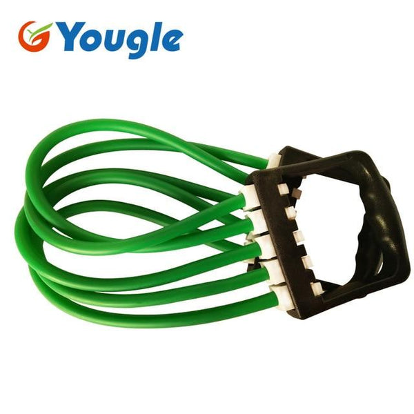 YOUGLE Removable Indoor sports Supply Chest Expander Puller Exercise Fitness Resistance Cable Rope Yoga 5 tube Resistance Bands