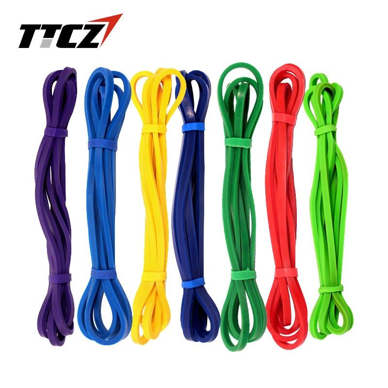 TTCZ Fitness Equipment Cross Fit Loop Pull Up Physical Resistance Bands 9 Colors Rubber Expander Bands Pull belt 208cm