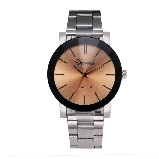 2017 New Woman Watches Brand Stainless Steel Diamond Dress Women Crystal Quartz Men Watch Wristwatch Elegant Lady Clock #20