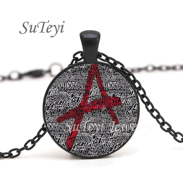 SUTEYI New pretty little liars logo Copper Chain Women Choker Statement Copper Pendant Necklace For Men Dress Accessories