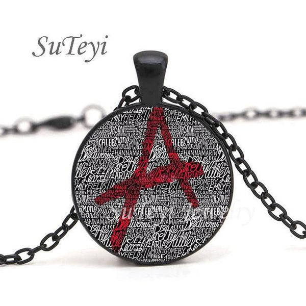 SUTEYI New pretty little liars logo Copper Chain Women Choker Statement Copper Pendant Necklace For Men Dress Accessories