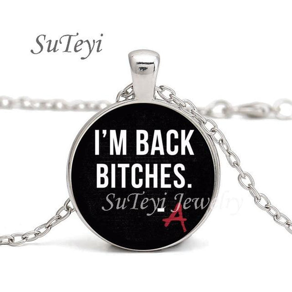 SUTEYI New pretty little liars logo Copper Chain Women Choker Statement Copper Pendant Necklace For Men Dress Accessories