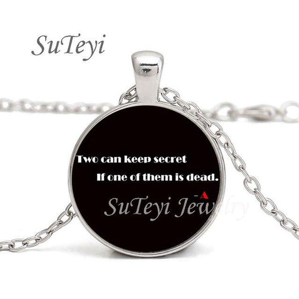 SUTEYI New pretty little liars logo Copper Chain Women Choker Statement Copper Pendant Necklace For Men Dress Accessories