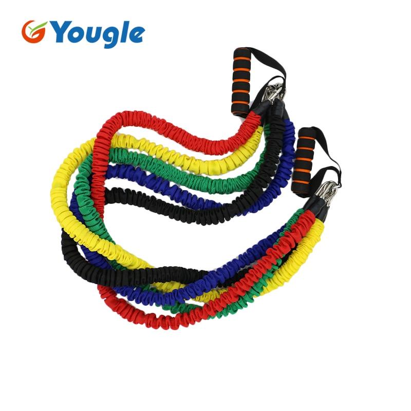 YOUGLE Yoga Pull Rope Elastic Bands for Fitness Rope Resistance Bands Exercise Equipment Workout Gym Training Pilates Rubber