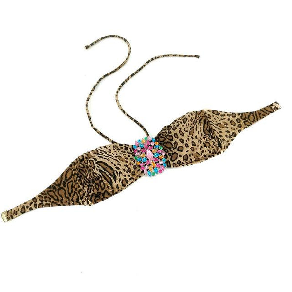 Mixer Bikini TOPS for Women Swimwear Top Designer For Secret Diamond Leopard Bathing suits Sexy swimming biquini UP