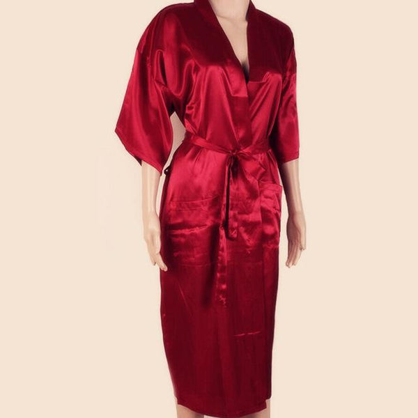 Newest Navy Blue Chinese Men Bath Robe Kimono Bath Gown Faux Silk Yukata Nightgown Size M L XL XXL XXXL Free Shipping