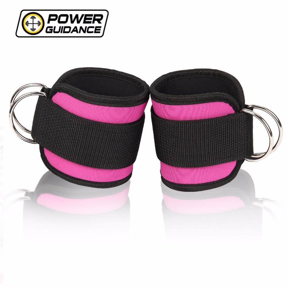 1 Pair Ankle Cuffs D-ring Ankle Strap for Cable Machines and Resistance Bands for Weight Lifting Leg Gym Stretch Workout