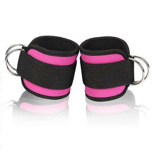 1 Pair Ankle Cuffs D-ring Ankle Strap for Cable Machines and Resistance Bands for Weight Lifting Leg Gym Stretch Workout