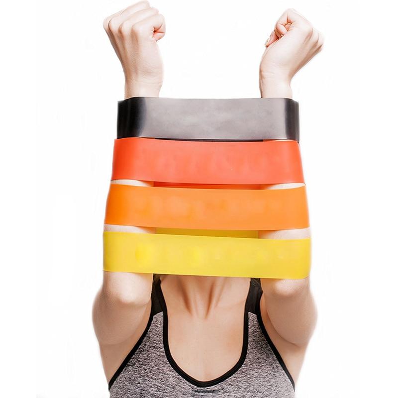 50cm Crossfit Resistance Bands Home Tension Fitness Elastic Rubber Loop Gym Strength Unisex Pilates Sport Workout Power Exercise