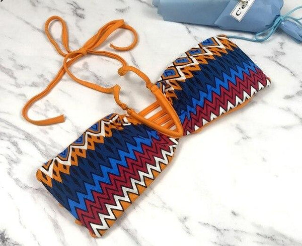 Bikini Top Brazilian Swimwear Women Indoor Swimsuit Push Up Swim Bra Solid Pad Sexy Halter May Female Beach Bathing Suits 2019