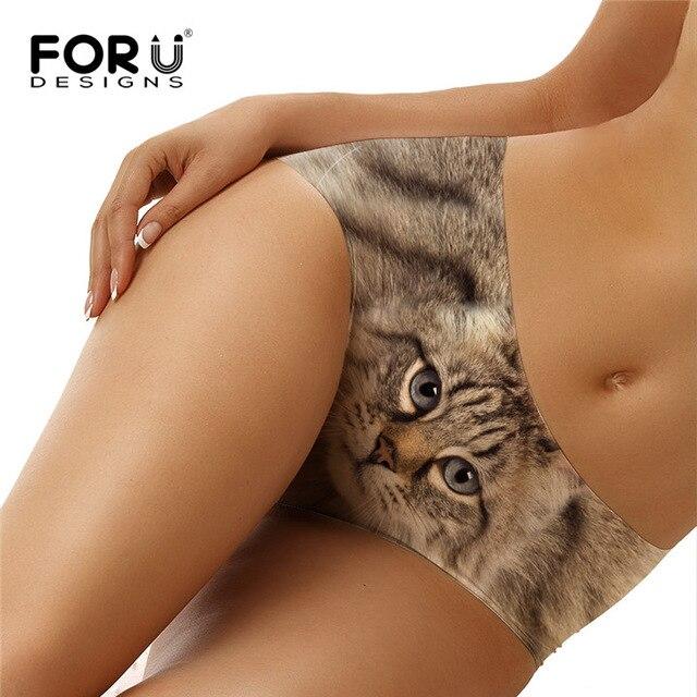 FORUDESIGNS Womens Swimming Shorts Bikini Bottoms Cute Dog Cat Print Tankini Swimsuits Swimsuits Separate Swimwear Shorts Women