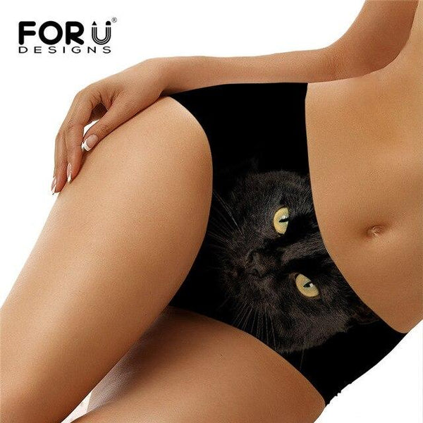 FORUDESIGNS Womens Swimming Shorts Bikini Bottoms Cute Dog Cat Print Tankini Swimsuits Swimsuits Separate Swimwear Shorts Women