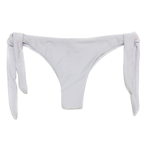 2018 Sexy Solid Thong Swim String Bikini Brazilian Cut Swimwear Women Bottom Adjustable Briefs Swimsuit Panties Underwear