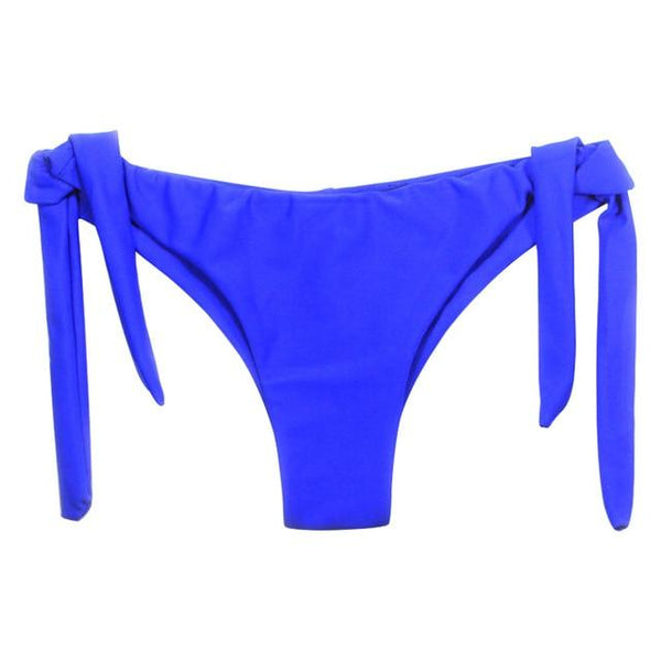 2018 Sexy Solid Thong Swim String Bikini Brazilian Cut Swimwear Women Bottom Adjustable Briefs Swimsuit Panties Underwear