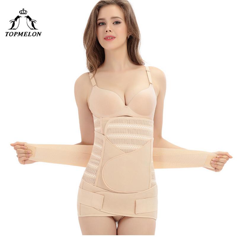TOPMELON Postpartum Body Shaper Underbust Corset Women Waist Trainer Belly Slimming Sheath Belt Slim Shapewear Modeling Strap