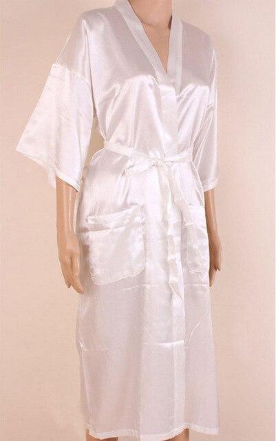 New Arrival Chinese Men Rayon Silk Nightgown Traditional Japanese Yukata Kimono Gown With Belt Plus Size S-XXXL NM011