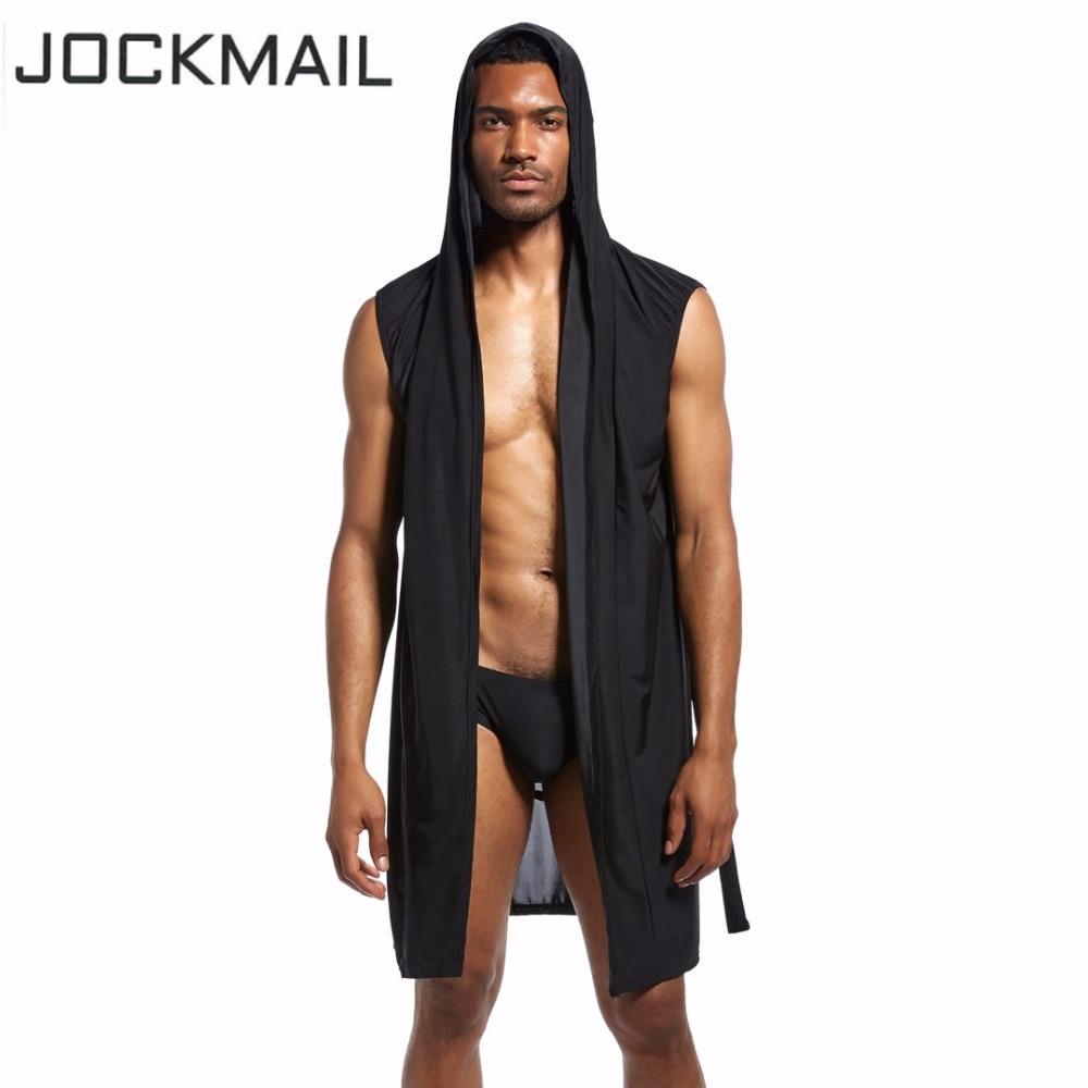 JOCKMAIL Men's robe silk male bathrobe mens kimono masculino men pijamas lounge nightgown robe set and sexy briefs gay underwear