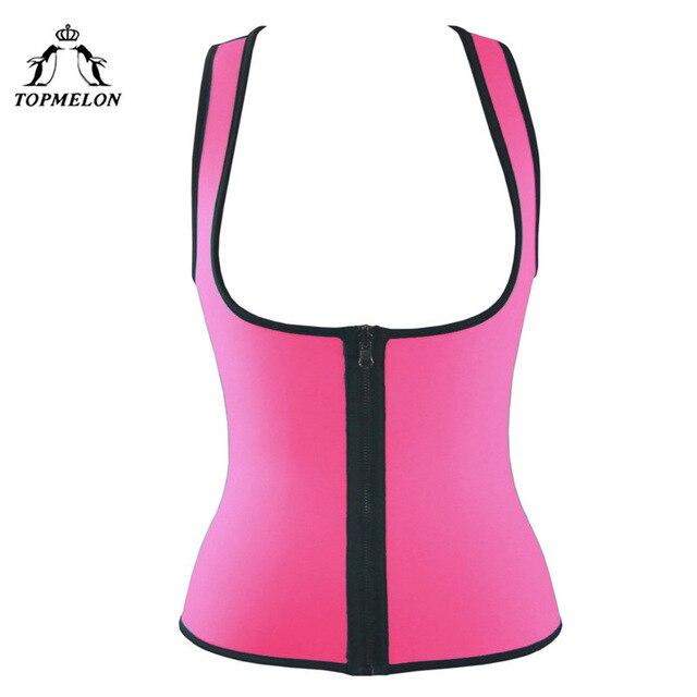 TOPMELON Latex Waist Trainer Modeling Strap Belly Slimming Sheath Body Shaper Shapewear Slimming Belt Zipper Work Out Corset