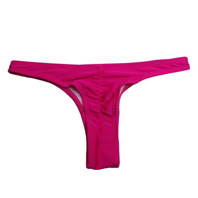 Vertvie Women Bikini Bottom Two-piece Separates Summer Beach Bathing Suits Swimwear Swim Shorts Female Briefs Cut Out Thong