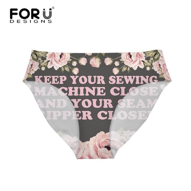 FORUDESIGNS Women Swimming Trunks Brazilian Bikini Bottom Cute Alphabet Print Thong Swimsuit Swimwear Separate Tankini Swimsuits