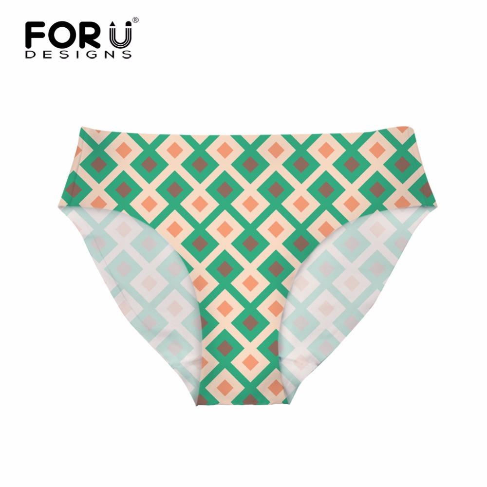 FORUDESIGNS Bottom Brazilian Swimwear Separates Geometry 3D Printed Bikini Bottoms Swimming Trunks Women Swimsuit Thong Swimwear
