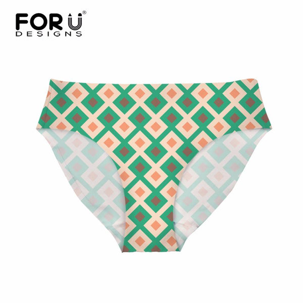 FORUDESIGNS Bottom Brazilian Swimwear Separates Geometry 3D Printed Bikini Bottoms Swimming Trunks Women Swimsuit Thong Swimwear