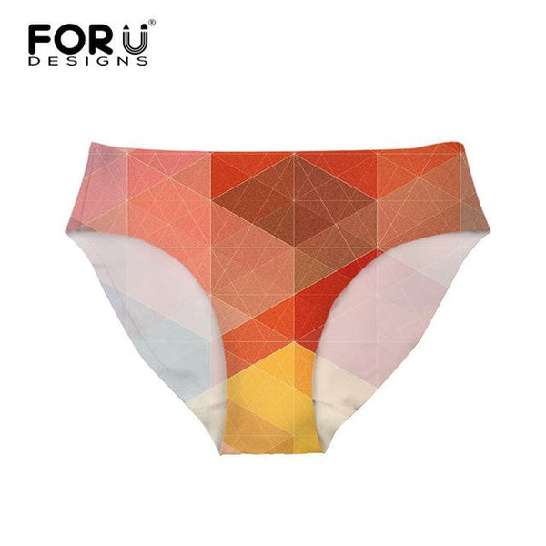 FORUDESIGNS Bottom Brazilian Swimwear Separates Geometry 3D Printed Bikini Bottoms Swimming Trunks Women Swimsuit Thong Swimwear