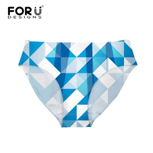 FORUDESIGNS Bottom Brazilian Swimwear Separates Geometry 3D Printed Bikini Bottoms Swimming Trunks Women Swimsuit Thong Swimwear